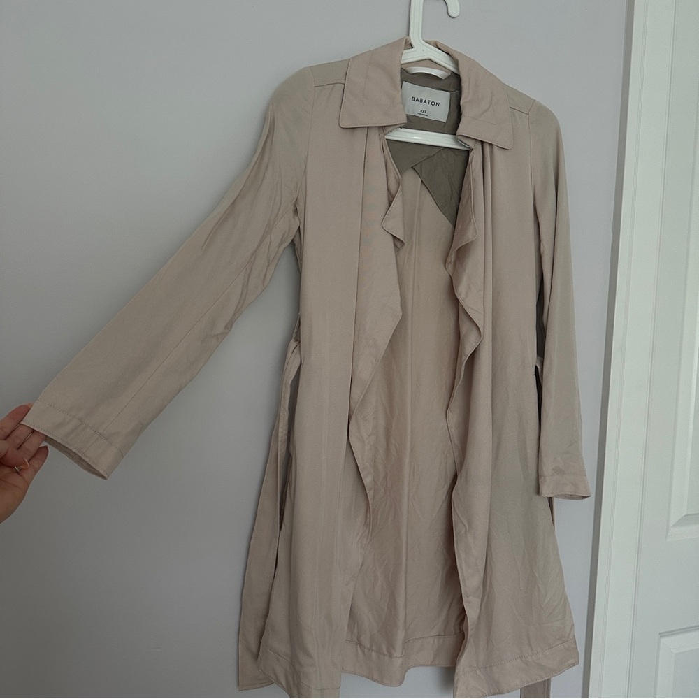 Babaton beige Trench Coat size XXS